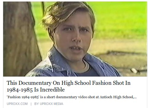 1984 Fashion Video Antioch High School