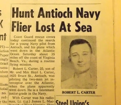 Antioch Pilot Lost At Sea