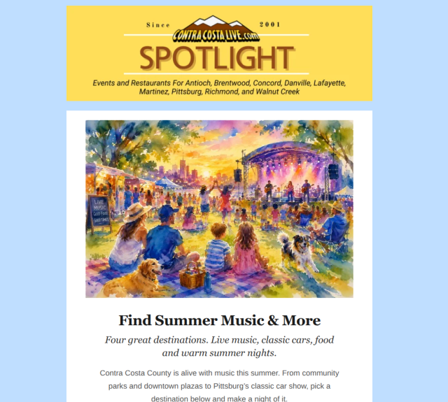 ContraCostaLive.com SPOTLIGHT newsletter, Aug 12, 2025